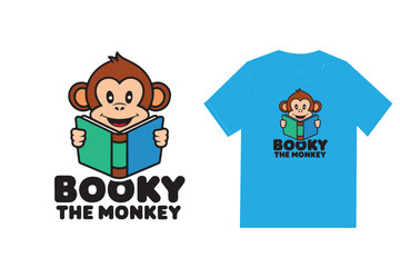  A vector design text for the bookie the monkey