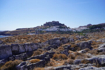 acropolis and hill of Lindos 