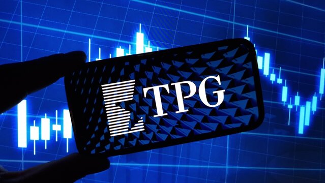 Konskie, Poland - December 01, 2024: TPG Capital company logo displayed on mobile phone