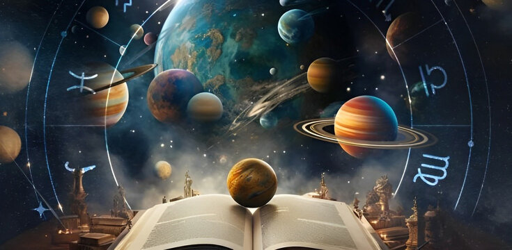 planets in space