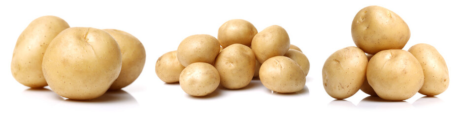 New potato isolated on white background 