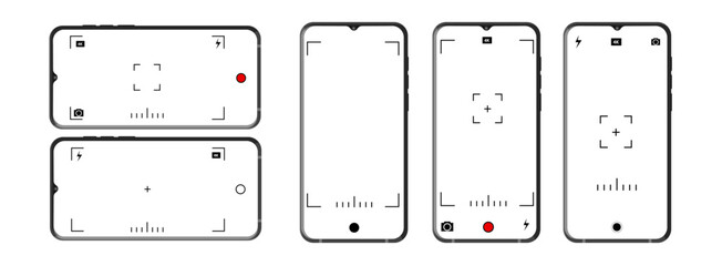 Interface for digital photography and video, featuring zoom, viewfinder, and customizable controls for smartphones and tablets.