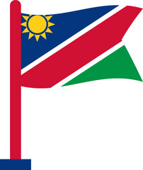 Namibia Flag Crisp Flown
