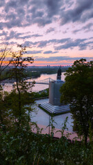 Monument to St. Volodymyr on Volodymyr Hill in Kyiv in the early morning, Ukraine. The monument was erected in 1853