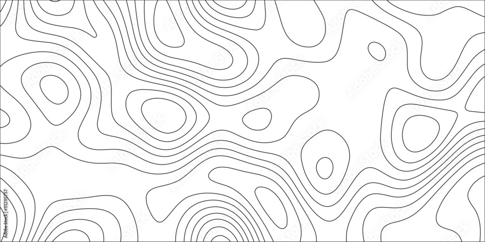 Poster white simple topography design with slim stroke. paper cut vector art background banner texture webs