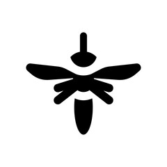 Pest icon symbol. Beetle, fly sign