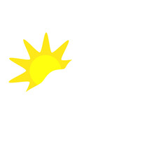 white cloud and sun, partially sunny, weather, png