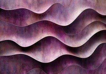 Abstract Textured Background with Wavy Patterns in Shades of Purple and Pink, Perfect for Modern Art, Design Projects, and Creative Applications