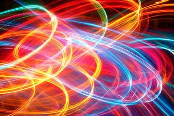Obraz premium Abstract Light Trails Background