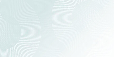 White abstract background. Modern circle lines pattern. Futuristic concept