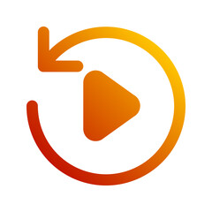playback gradient icon