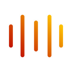 sound waves gradient icon