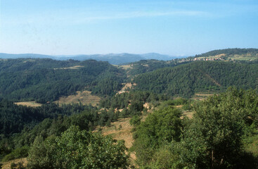 Obraz premium Monts du Vivarais, Chalançon, 07, Ardeche, France