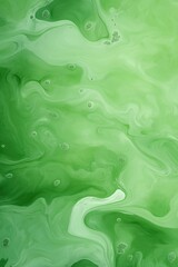 Fototapeta premium A green background with a green swirl pattern. The swirls are small and appear to be made of bubbles