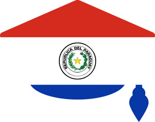 Fototapeta premium Paraguay Flag On Password Lock Icon
