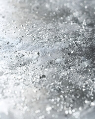 A close-up of a reflective surface scattered with glittering particles.