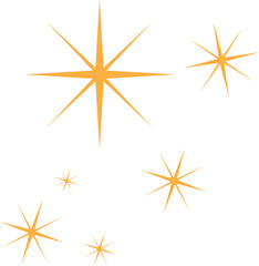 Set of stars vector illustration design