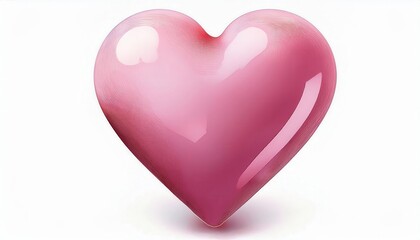 Fototapeta premium Elegant Pink Heart Icon for Valentine's Day & International Women's Day. Perfect for Greeting Cards, Social Media Posts, Digital Invitations, Romantic Gifts, or Custom Merchandising Designs