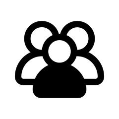 Obraz premium group line icon
