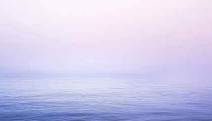 Serene Lavender Ocean Mist Morning Calm