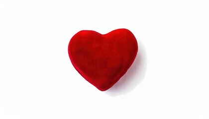 Fototapeta premium Romantic Red Velvet Heart Design. Perfect for Valentine’s Day, Women’s Day Gifts, Romantic Invitations, Greeting Cards, Love Themed Projects & Heartfelt Decorations. Showcase Love in Style