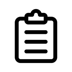 clipboard line icon