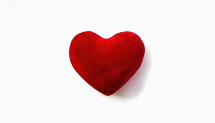 Fototapeta premium Romantic Red Velvet Heart Design. Perfect for Valentine’s Day, Women’s Day Gifts, Romantic Invitations, Greeting Cards, Love Themed Projects & Heartfelt Decorations. Showcase Love in Style
