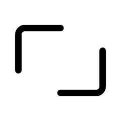 full screen line icon