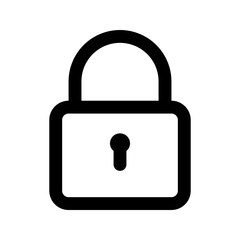 lock line icon