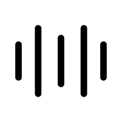 sound waves line icon