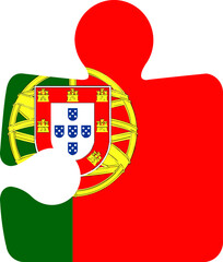 Portugal flag on Puzzle icon