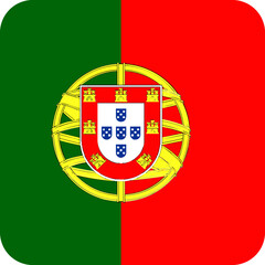 Portugal Flag Square Icon
