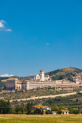 Fototapeta premium Panoramic view Assisi medieval town, Province of Perugia, Umbria region, Italy