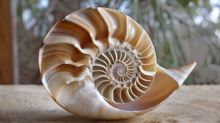 sea shell in section