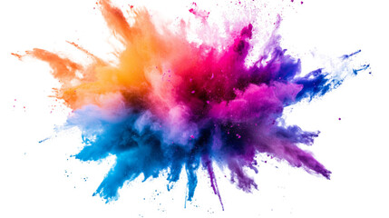 Colorful explosion transparent background