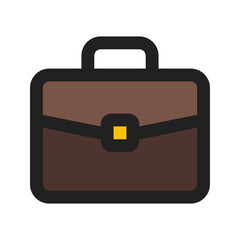 briefcase line color icon
