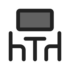 meeting room line color icon