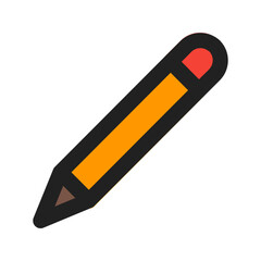 pencil line color icon