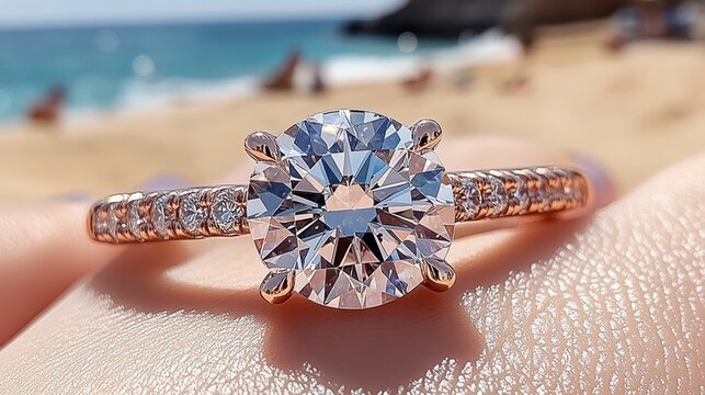 A sparkling diamond ring on an elegant hand signifies financial freedom and the ability to afford luxury and status.