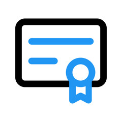 certificate line color icon