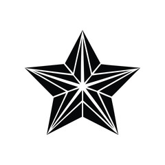 Retro Futuristic Star Shapes Vector Design
