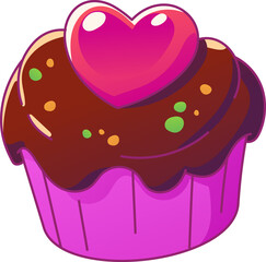 Cupcake Valentines Heart