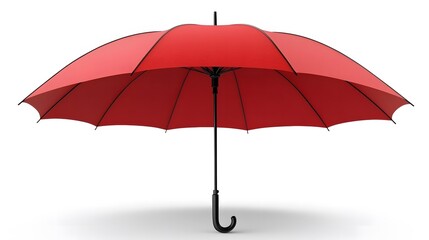 yellow umbrella isolated at white background