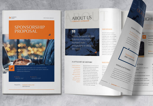 Sponsorship Proposal Brochure Template