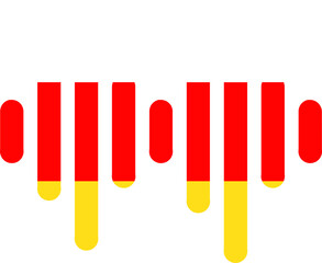 South Ossetia flag on Audio Wave icon