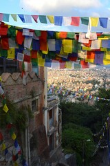 Hill top view over the packed city of Kathmandu