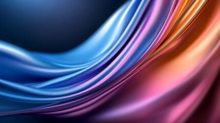 Fototapeta premium Abstract Colorful Swirling Silk Fabric Texture Background