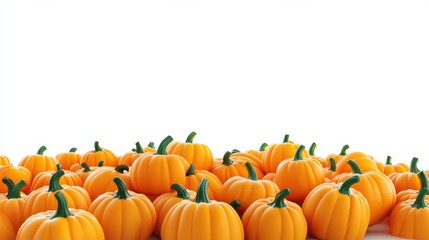 Obraz premium Vibrant Orange Pumpkins Displayed for Autumn Harvest