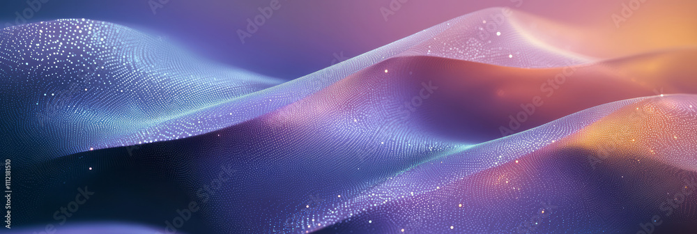 Poster abstract background with waves and stars