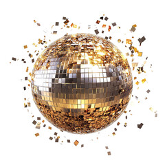 Shiny Disco Ball With Scattered